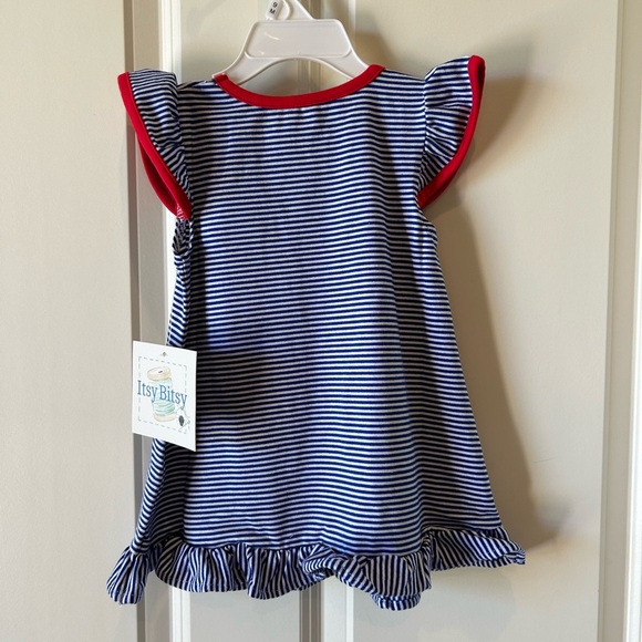 NWT Baseball Ruffle Dress - Picture 6 of 7